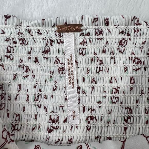 Free People Stay With You Floral Stain Cropped Tank Top Size Small - Picture 7 of 11